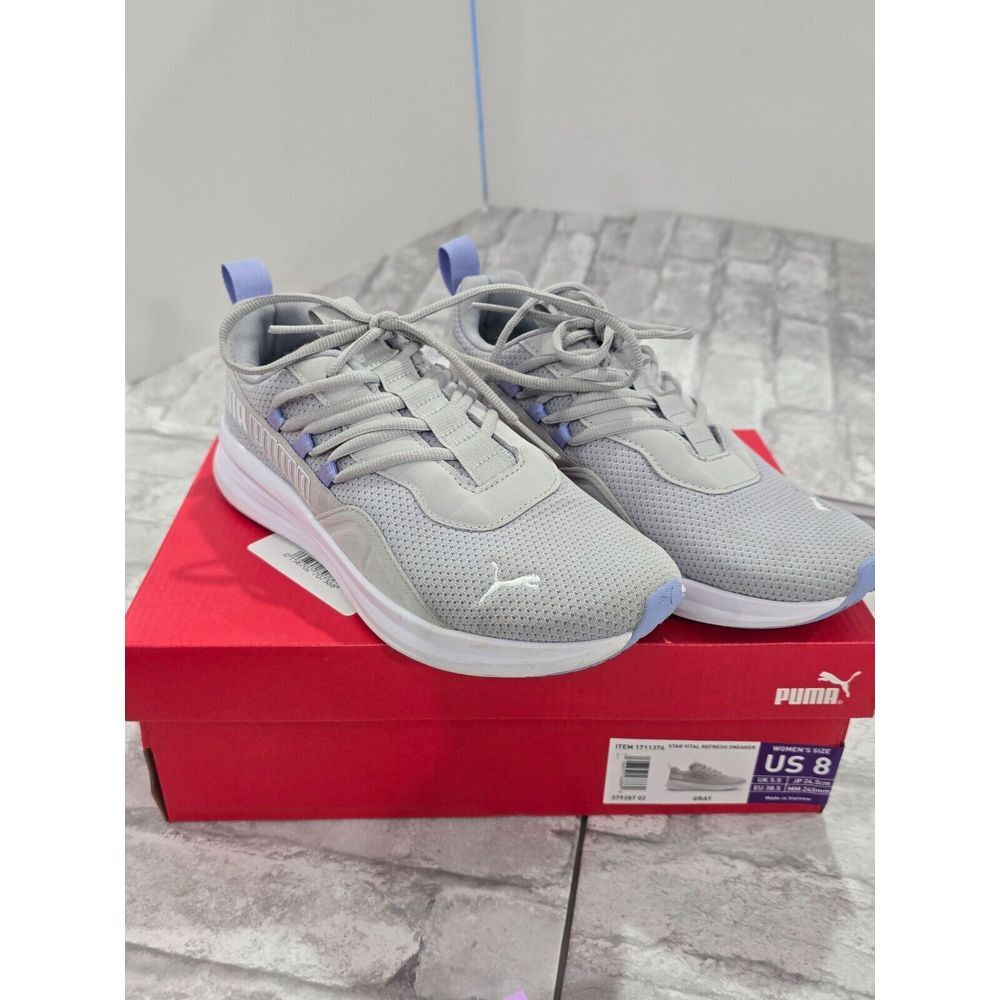 PUMA Star Vital Refresh Low‎ Sneakers Sport Women Gray Shoes Size 8 with box
